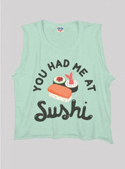 Girls YOU HAD ME AT SUSHI Sleeveless Shirt | HONEYPIEKIDS 