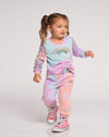 Hannah Banana Tie Dye Rainbow Gathered Tie L/S Top and Jogger Lounge Set | HONEYPIEKIDS | Kids Boutique Clothing