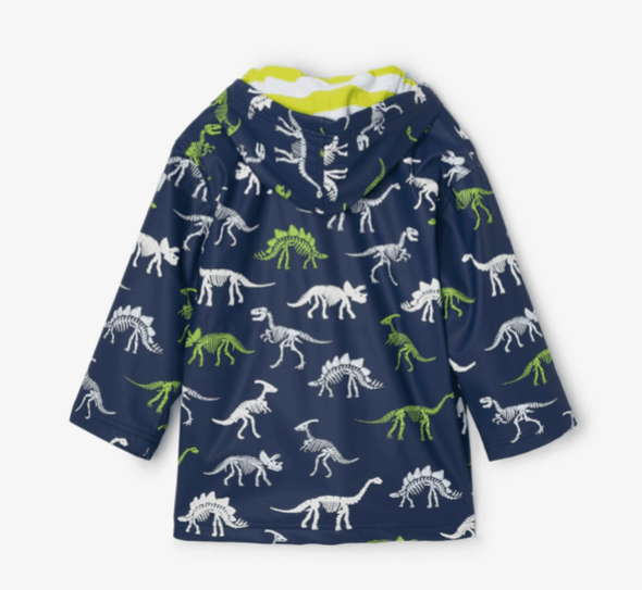 Hatley Boys Dino Fossils Color Changing Rain Jacket | HONEYPIEKIDS | Kids Boutique Clothing