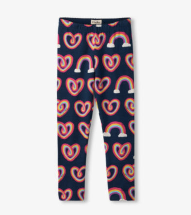 Hatley Girls Twisty Rainbow Hearts Leggings | HONEYPIEKIDS | Kids Boutique Clothing