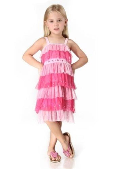 Havengirl Girls Pink Cami Ruffle Dress | HONEYPIEKIDS | Kids Boutique Clothing