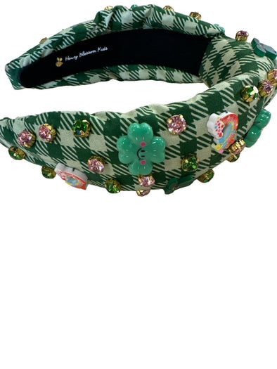 Honey Blossom Girls Happy Clover St Patrick's Headband | HONEYPIEKIDS
