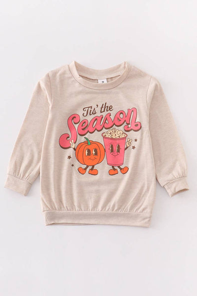 HONEYPIEKIDS | Girls Fall Tis' the season Pumpkin Spice L/S Shirt