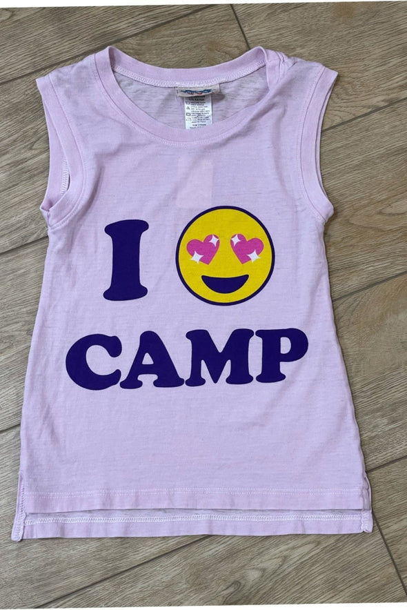 Girls Summer Camp I LOVE CAMP Lavender T Shirt | HONEYPIEKIDS | Kids Boutique