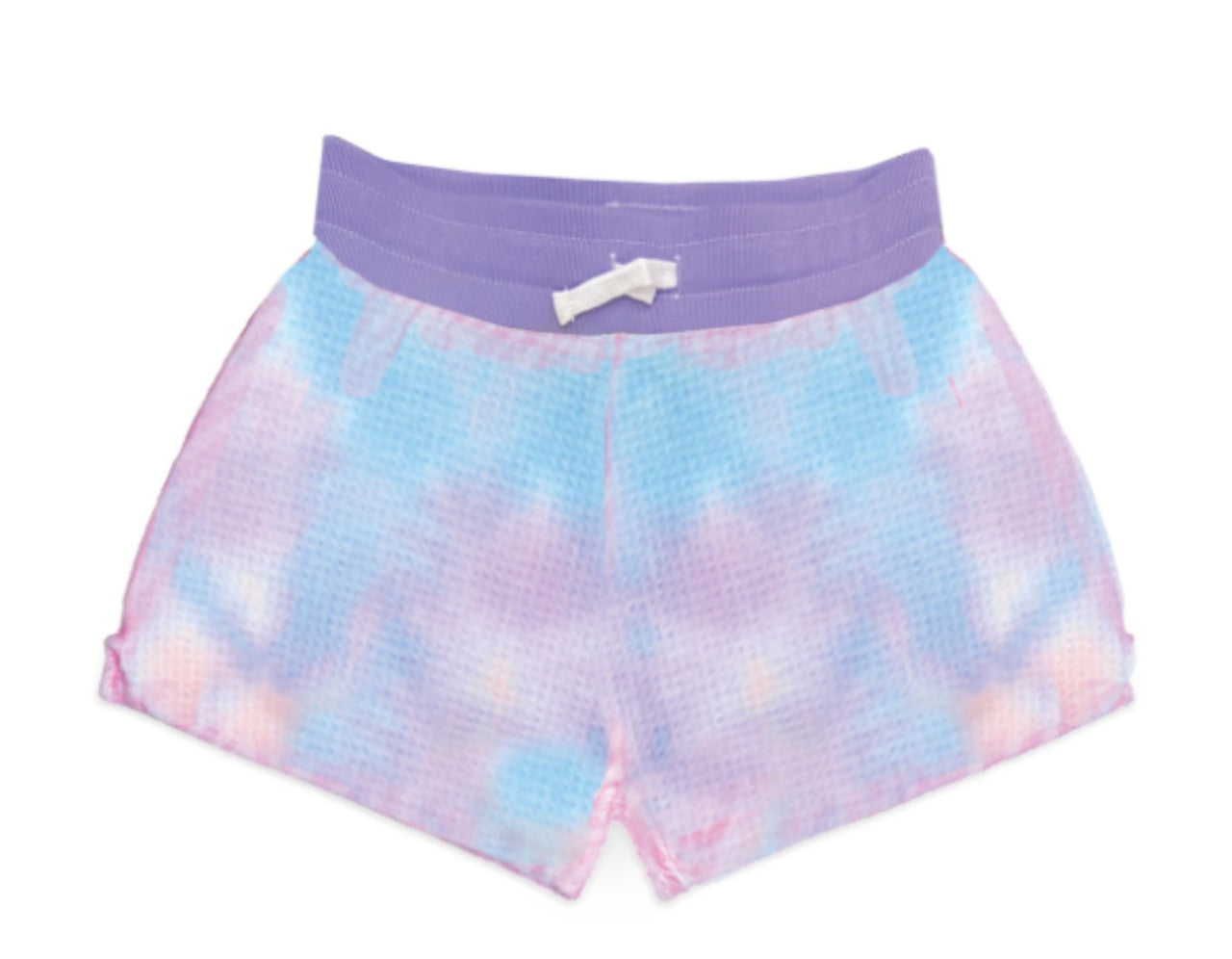 IScream Girls Bubble Gum Tie Dye Waffle Half Zip Pullover and Shorts Set | HONEYPIEKIDS 