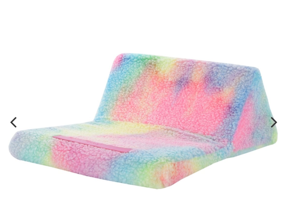 IScream Girls Rainbow Sherpa Tablet Pillow | HONEYPIEKIDS 