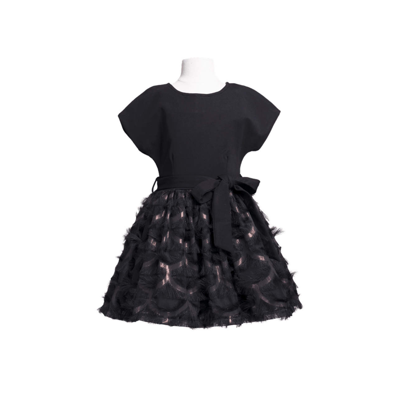 Imoga Collection Girls Black Tamara Dress | HONEYPIEKIDS 