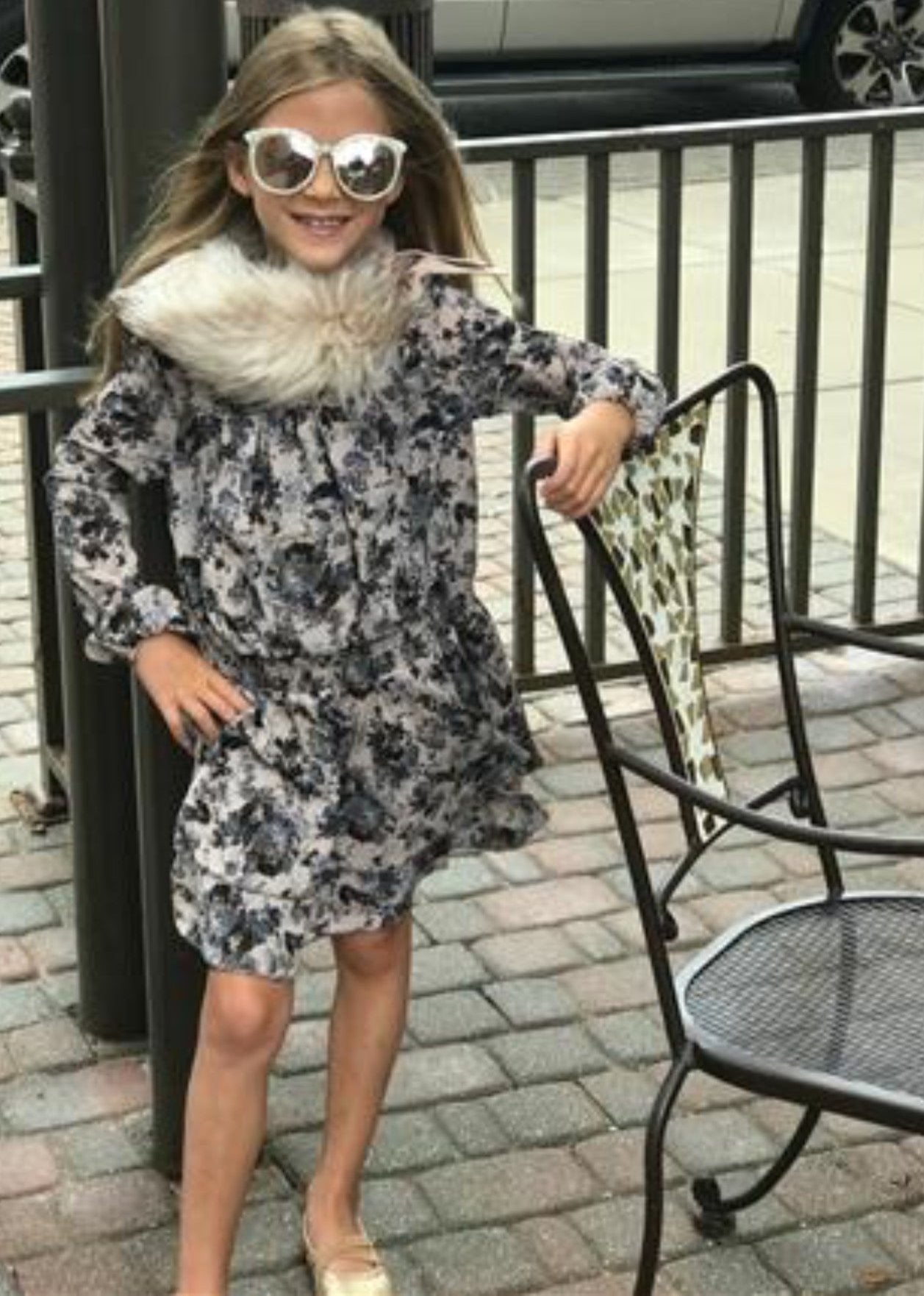 Imoga Collection Girls Leslie Floral Dress | HONEYPIEKIDS 