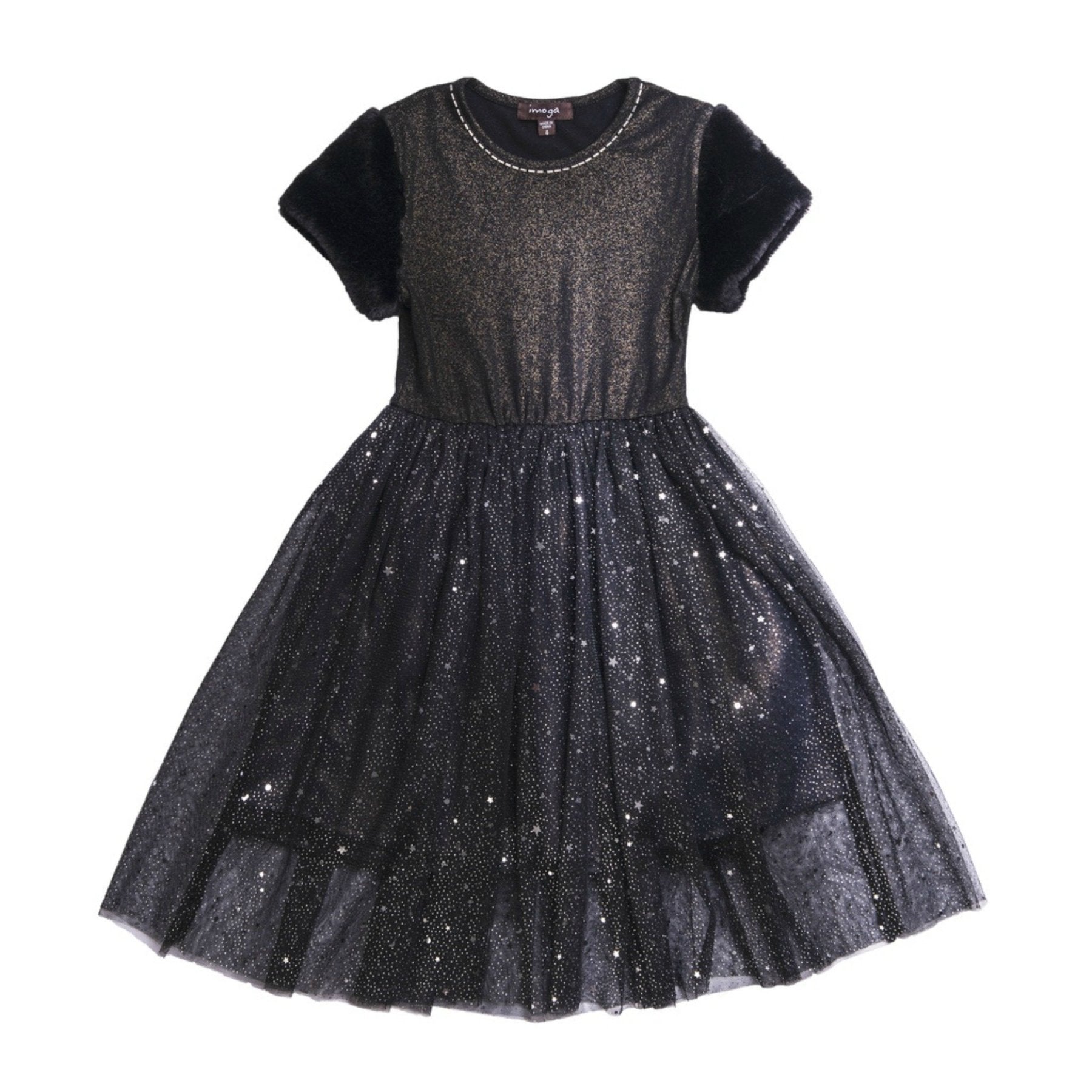 Imoga Collection Lauren Dress in Black | HONEYPIEKIDS 