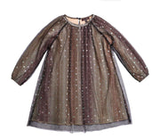 Imoga Collection Rosaline Dress In Metallic Gold | HONEYPIEKIDS 