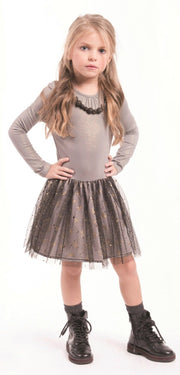 Imoga Collection Samantha Dress in Ash | HONEYPIEKIDS 