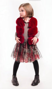 Imoga Collection Samantha Dress In Hibiscus | HONEYPIEKIDS 