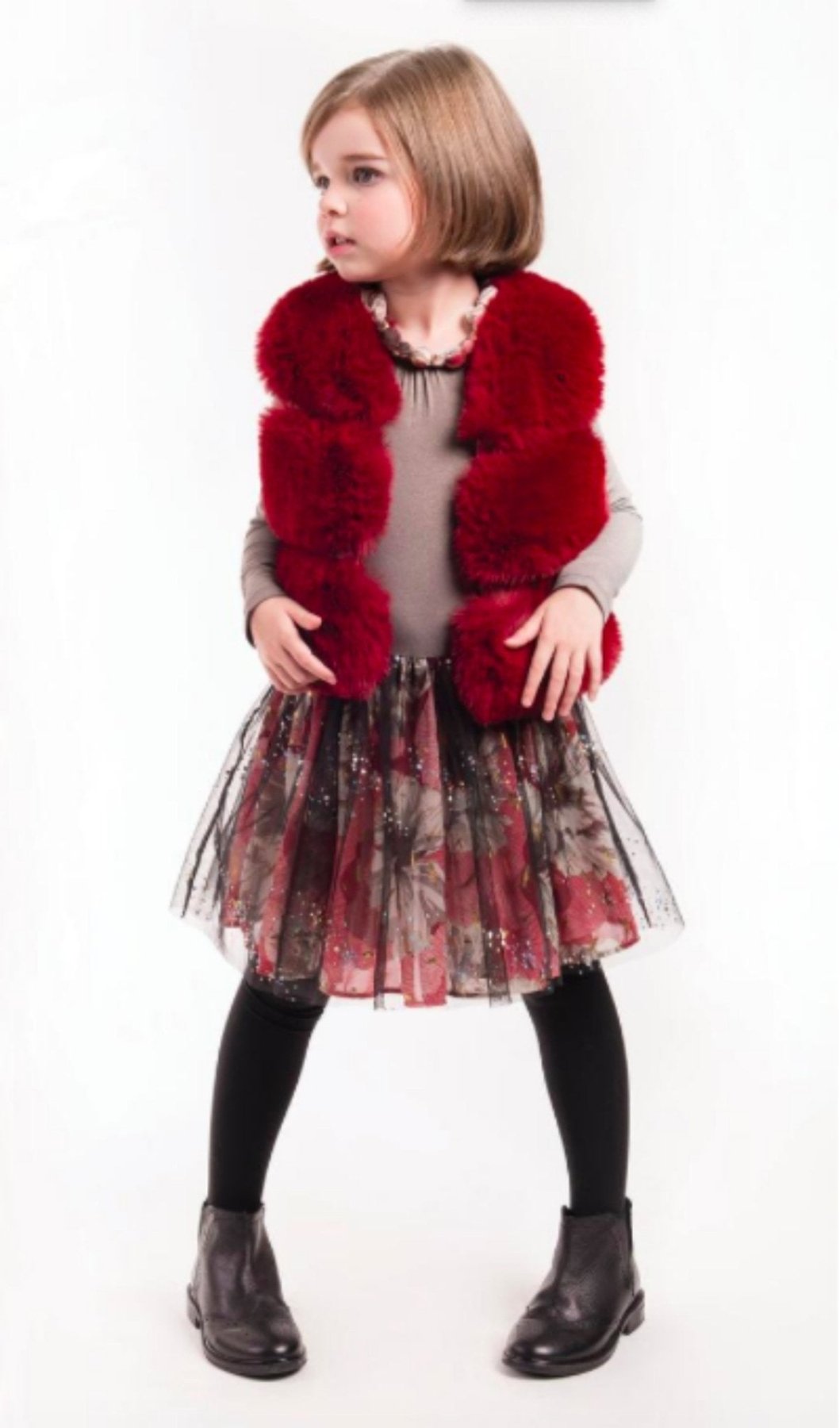 Imoga Collection Samantha Dress In Hibiscus | HONEYPIEKIDS 