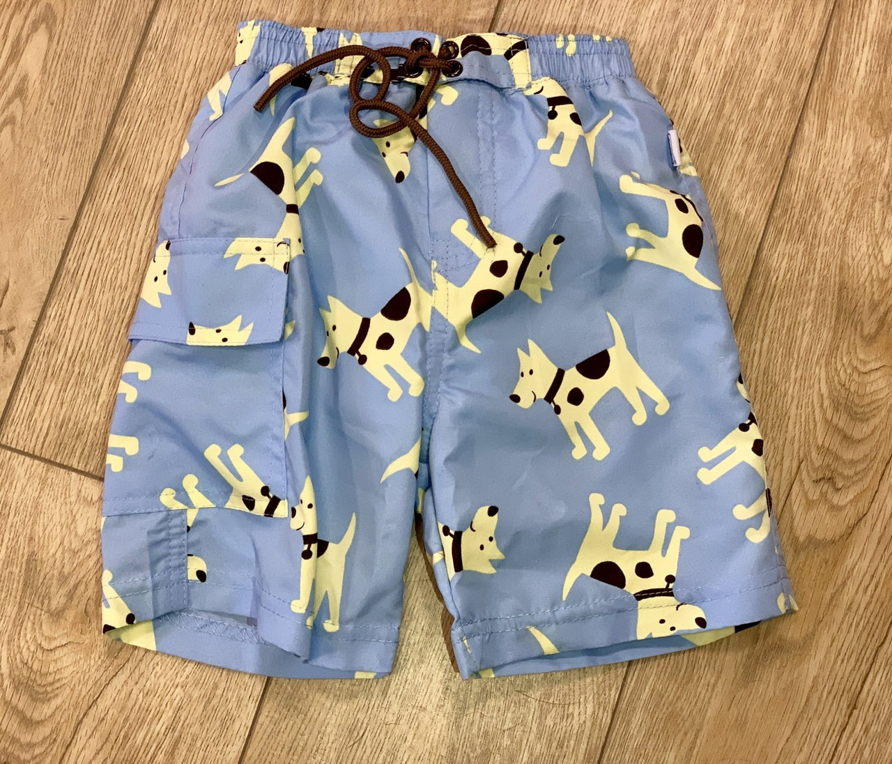 Infant and Toddler Boys Puppy Swim Diaper Trunks | HONEYPIEKIDS 