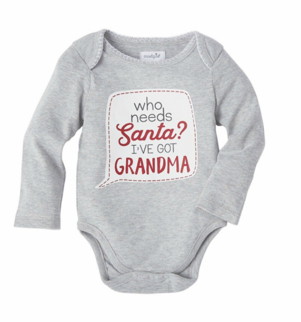 Infant Boys Long Sleeve Who Needs Santa Onesie | HONEYPIEKIDS 