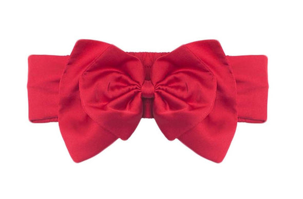 Isobella and Chloe Baby Girls Sweet Scarlett Red Bow Headband | HONEYPIEKIDS | Kids Boutique Clothing