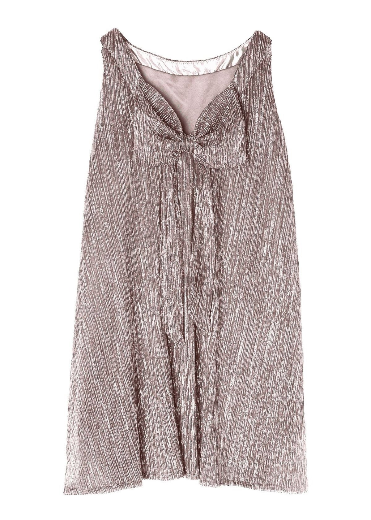 Isobella and Chloe Dazzling Darling Rose Gold Swing Dress