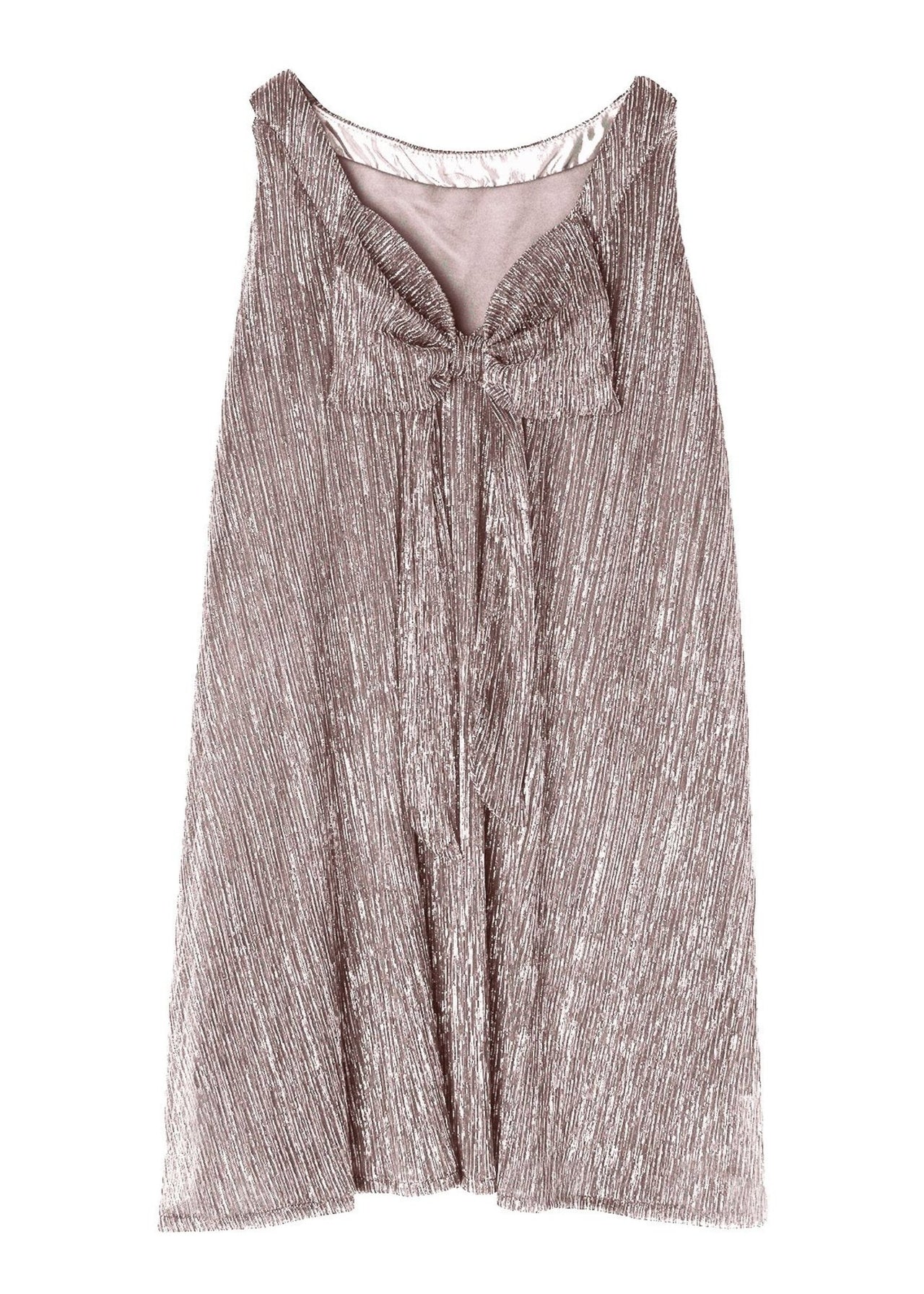 Isobella and Chloe Dazzling Darling Rose Gold Swing Dress | HONEYPIEKIDS 