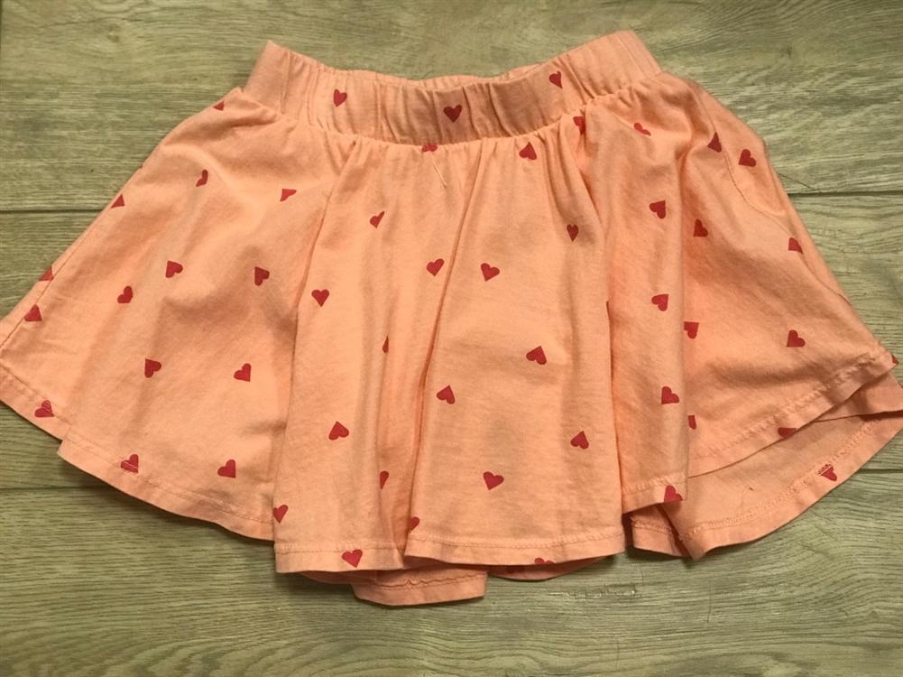 JOAH LOVE GIRLS LYRIC HEART PRINTED SKIRT WITH SHORTS INSIDE | HONEYPIEKIDS 