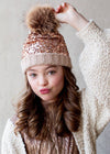 Girls Sequin Pom Hat | HONEYPIEKIDS