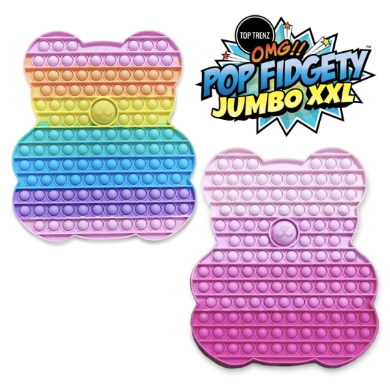 JUMBO XXL Mega Pop GUMMY BEAR Pop Fidget | HONEYPIEKIDS 