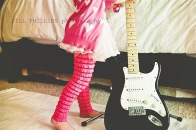 Kanga Girl Ruffle Footless Tights/Leggings in Hot Pink | HONEYPIEKIDS | Kids Boutique Clothing