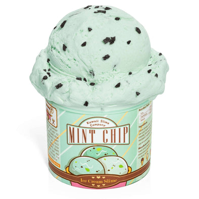 HONEYPIEKIDS | Kawaii Mint Chip Scented Ice Cream Pint Slime 