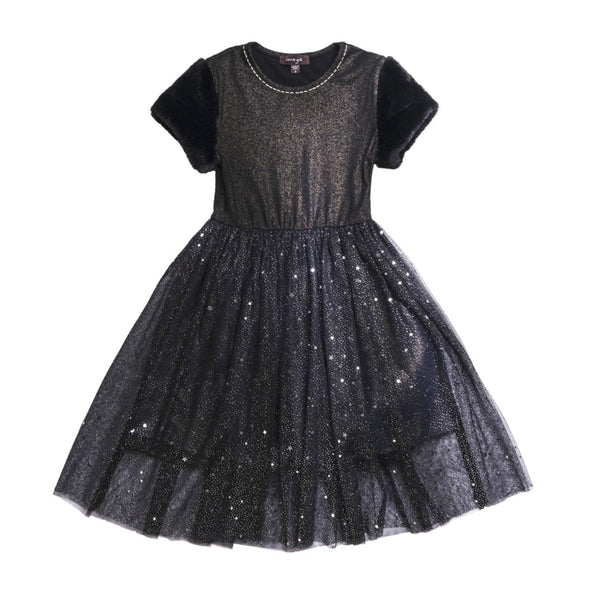 Imoga Collection Lauren Dress in Black | HONEYPIEKIDS | Kids Boutique Clothing