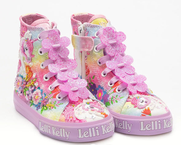 Lelli Kelly Girls Lilac Unicorn Mid Ankle Shoes | HONEYPIEKIDS | Kids Boutique Clothing