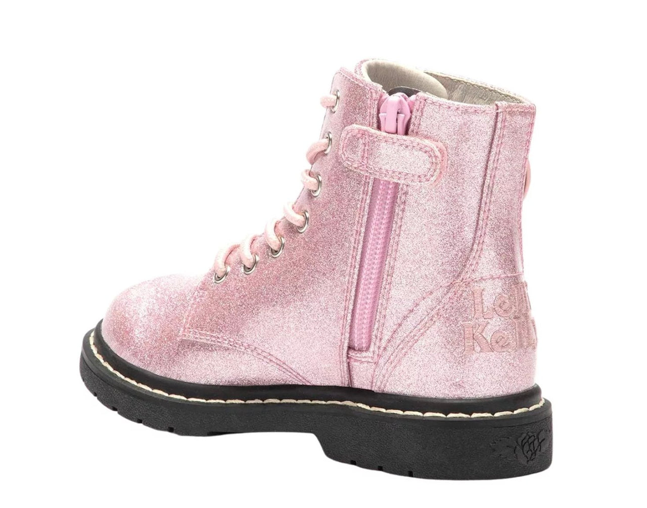 Lelli Kelly Girls PINK GLITTER Butterfly Wings Mid Rise Boots | HONEYPIEKIDS 