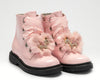 Lelli Kelly Girls Pink Patent Snowflake Pom Pom Boots | HONEYPIEKIDS 