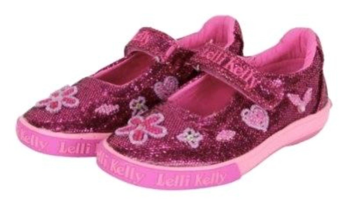 Lelli Kelly Girls Purple Glitter Dafne Shoes | HONEYPIEKIDS 