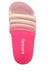 Lelli Kelly Girls Rachel Diamonte Pink Slide Sandals | HONEYPIEKIDS | Kids Boutique Clothing