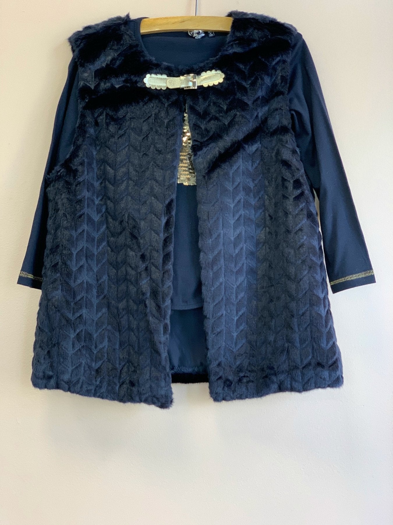 Lili Gaufrette Faux Fur Loyd Vest | HONEYPIEKIDS 