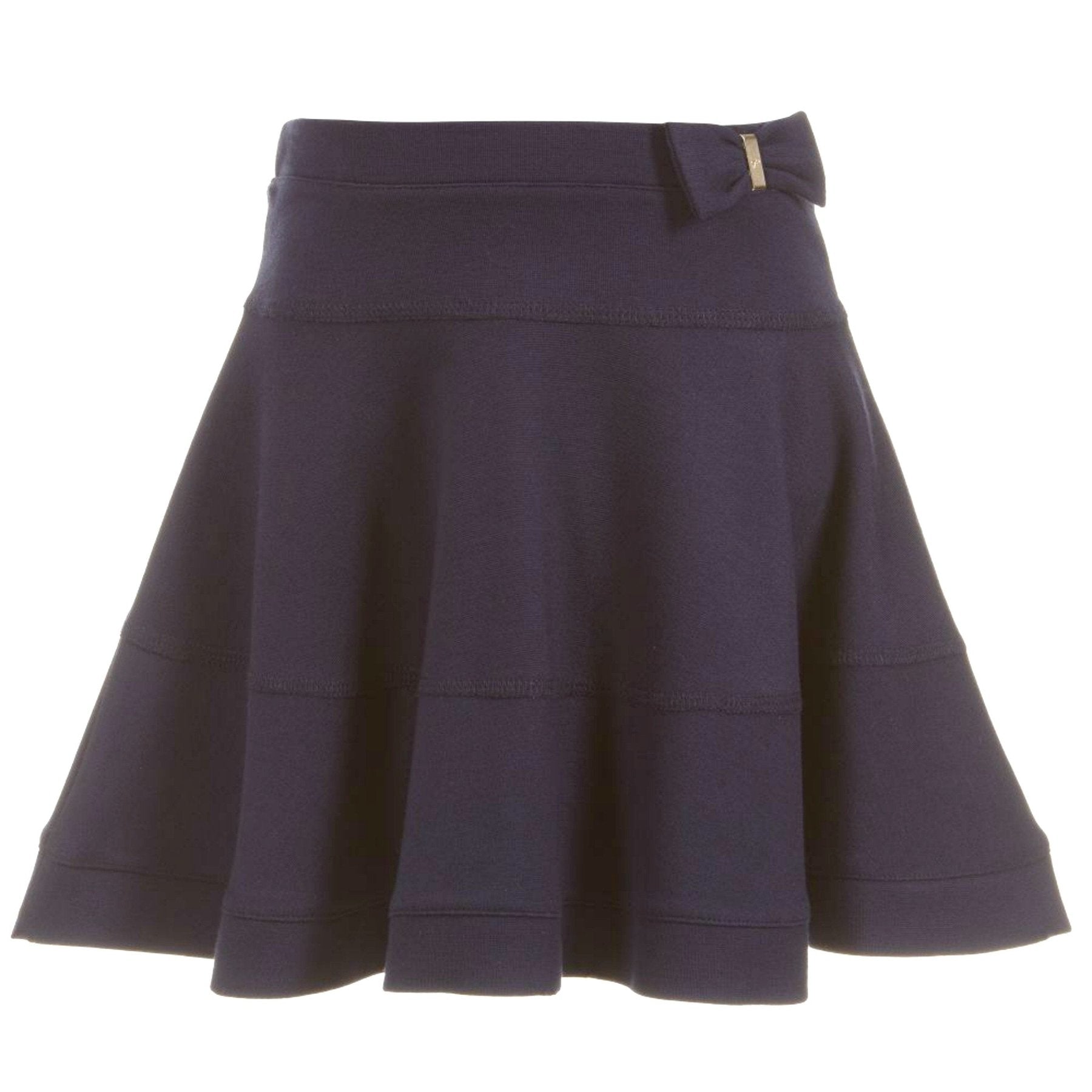 Lili Gaufrette Girls Indigo Skirt | HONEYPIEKIDS 