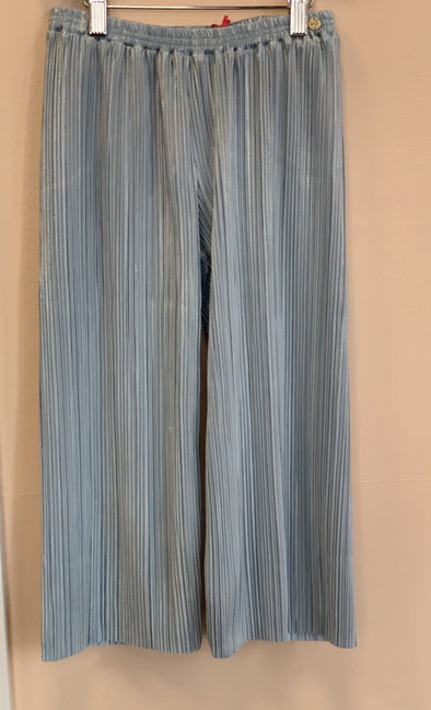 Lili Gaufrette Girls Light Blue Pleated Pants | HONEYPIEKIDS | Kids Boutique Clothing