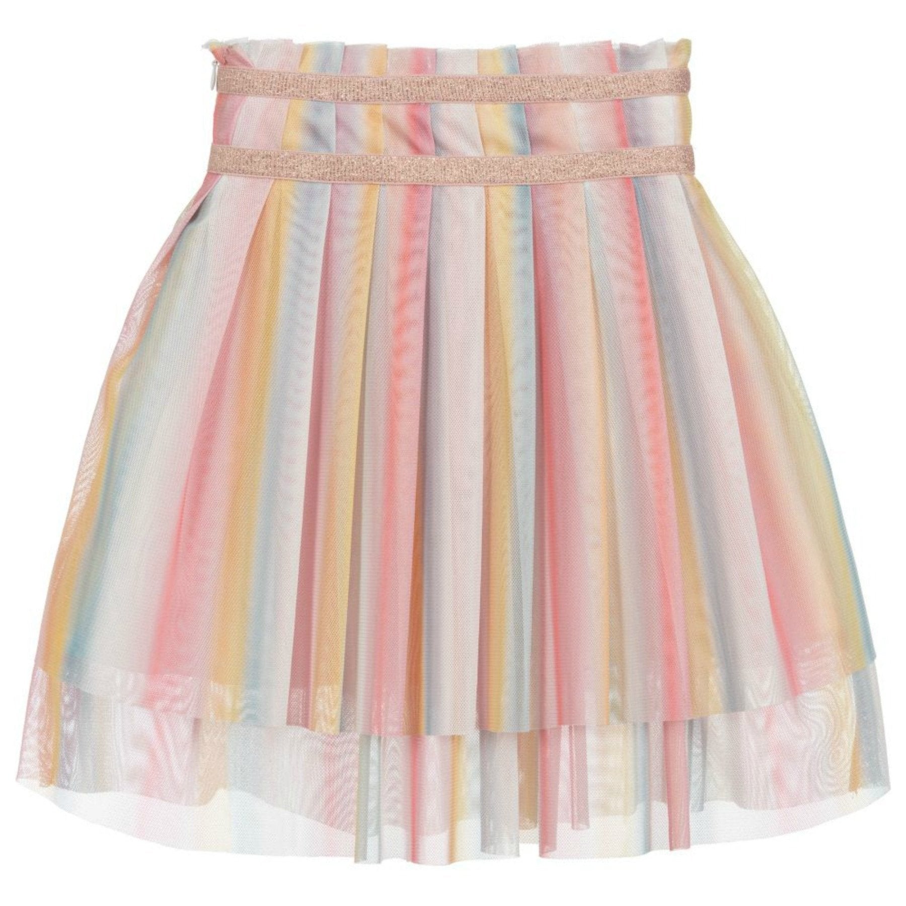 Lili Gaufrette Girls Rainbow Grata Skirt | HONEYPIEKIDS 