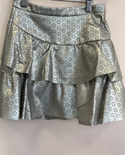 Lili Gaufrette Gold Laser Cut Skirt | HONEYPIEKIDS 