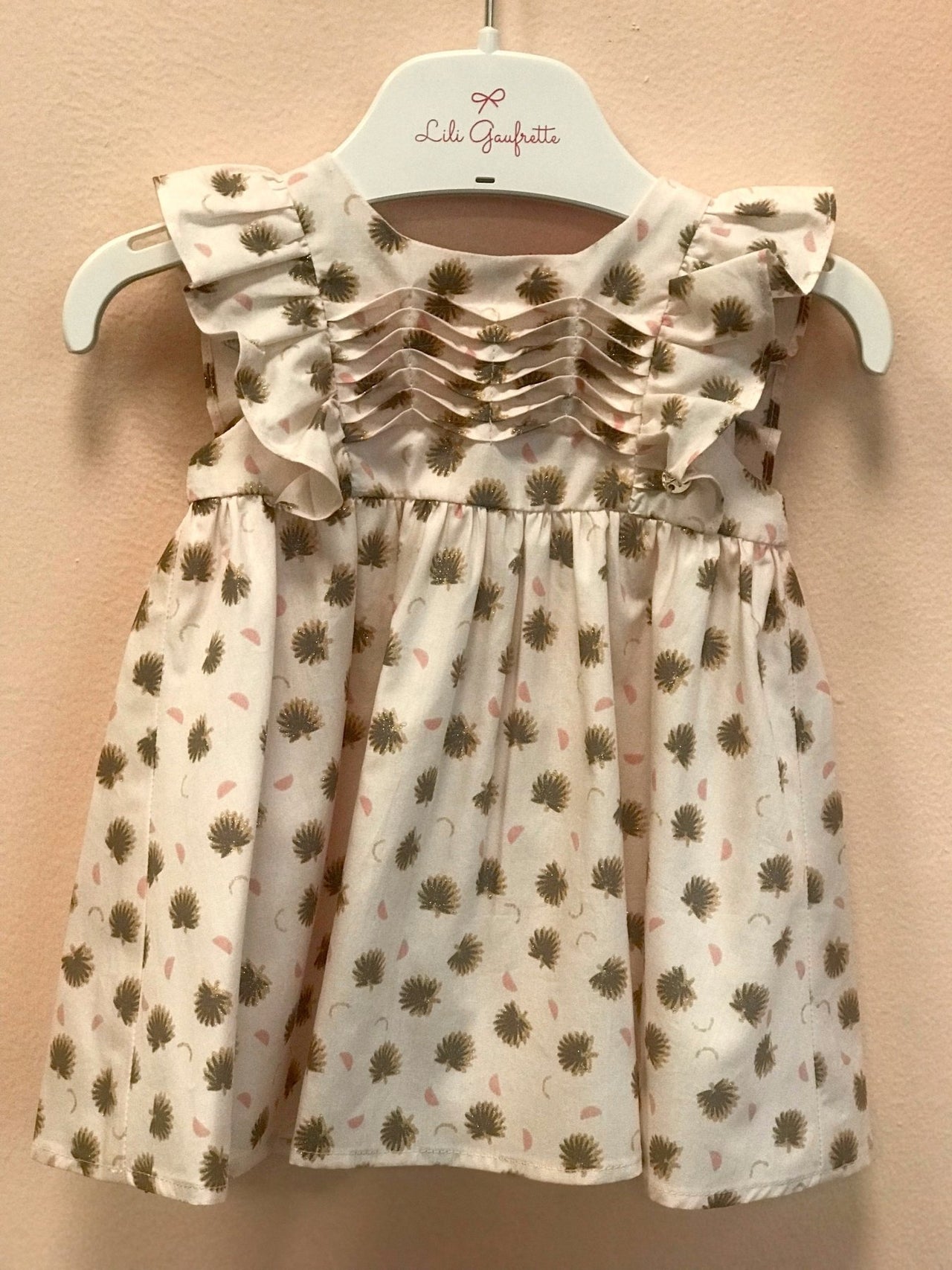Lili Gaufrette Infant and Toddler Girls Rose Goupil Dress | HONEYPIEKIDS 