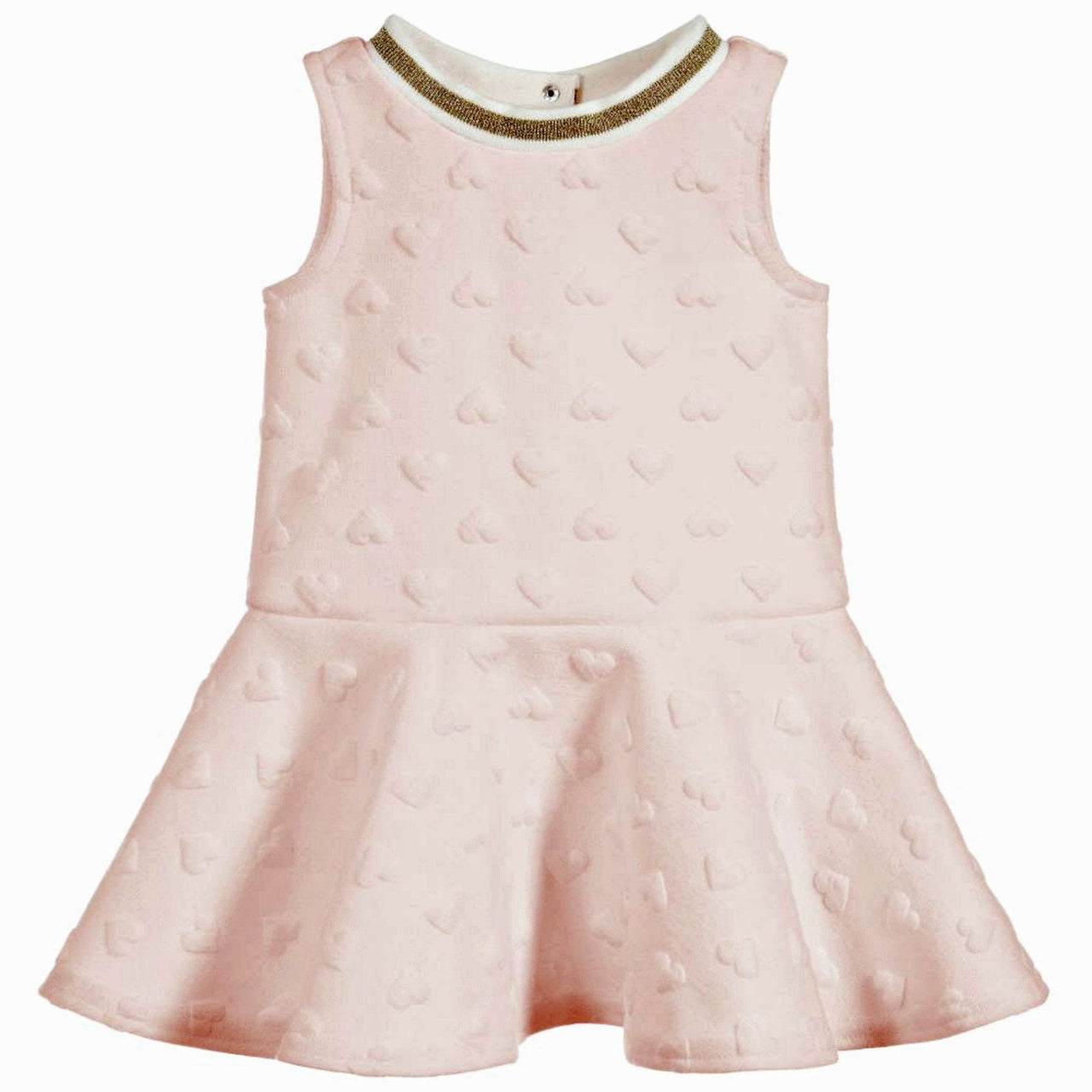 Lili Gaufrette Infant & Youth  Girls Pink Jacquard Dress | HONEYPIEKIDS 
