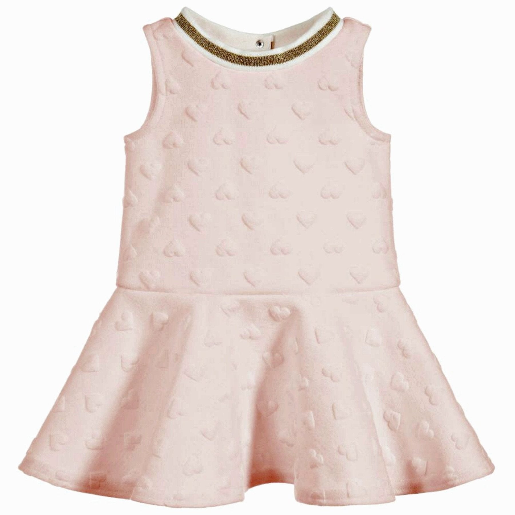 Lili Gaufrette Infant & Youth  Girls Pink Jacquard Dress | HONEYPIEKIDS 