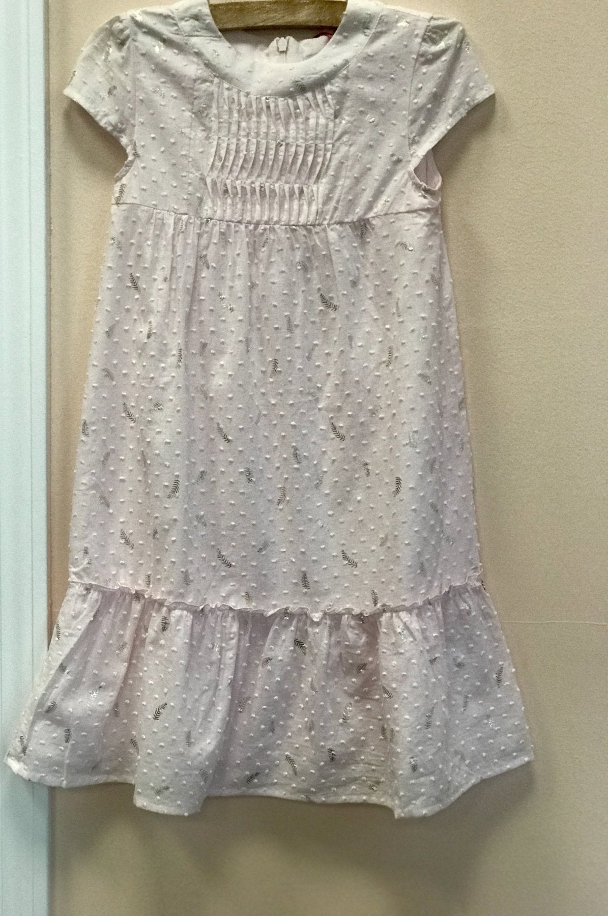 lili gaufrette white dress Lili Gaufrette Long Pink and Gold Leaf Lili Dress