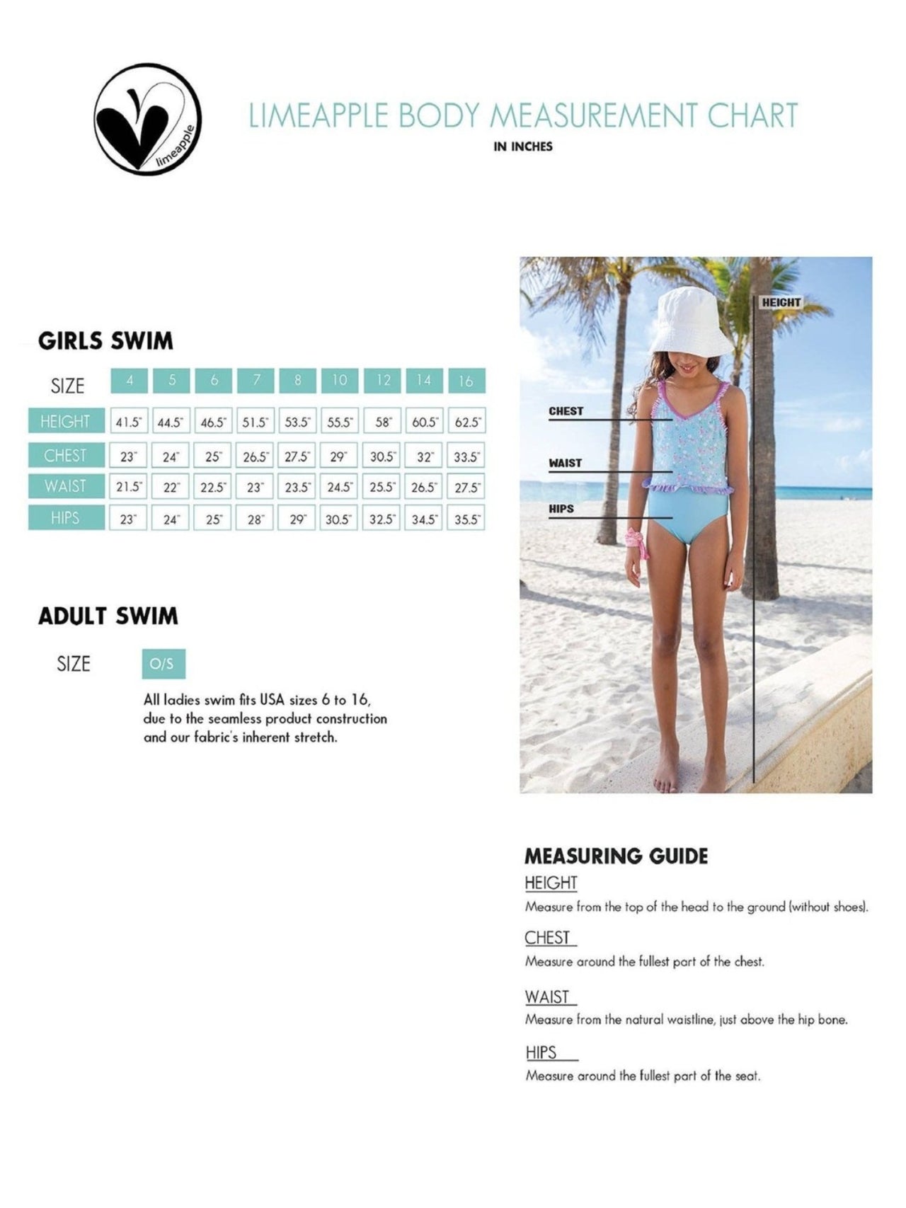 LimeApple Girls Square Neck Lime One Piece Swimsuit | HONEYPIEKIDS 