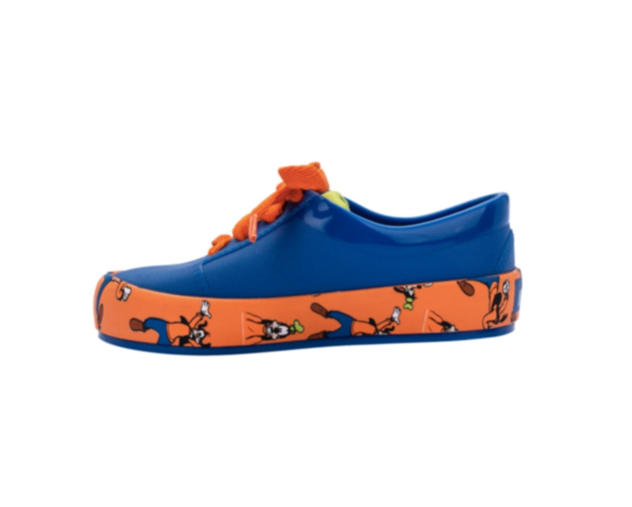 Mini Melissa + Disney Blue and Orange MICKEY'S FRIENDS GOOFY Sneakers | HONEYPIEKIDS 