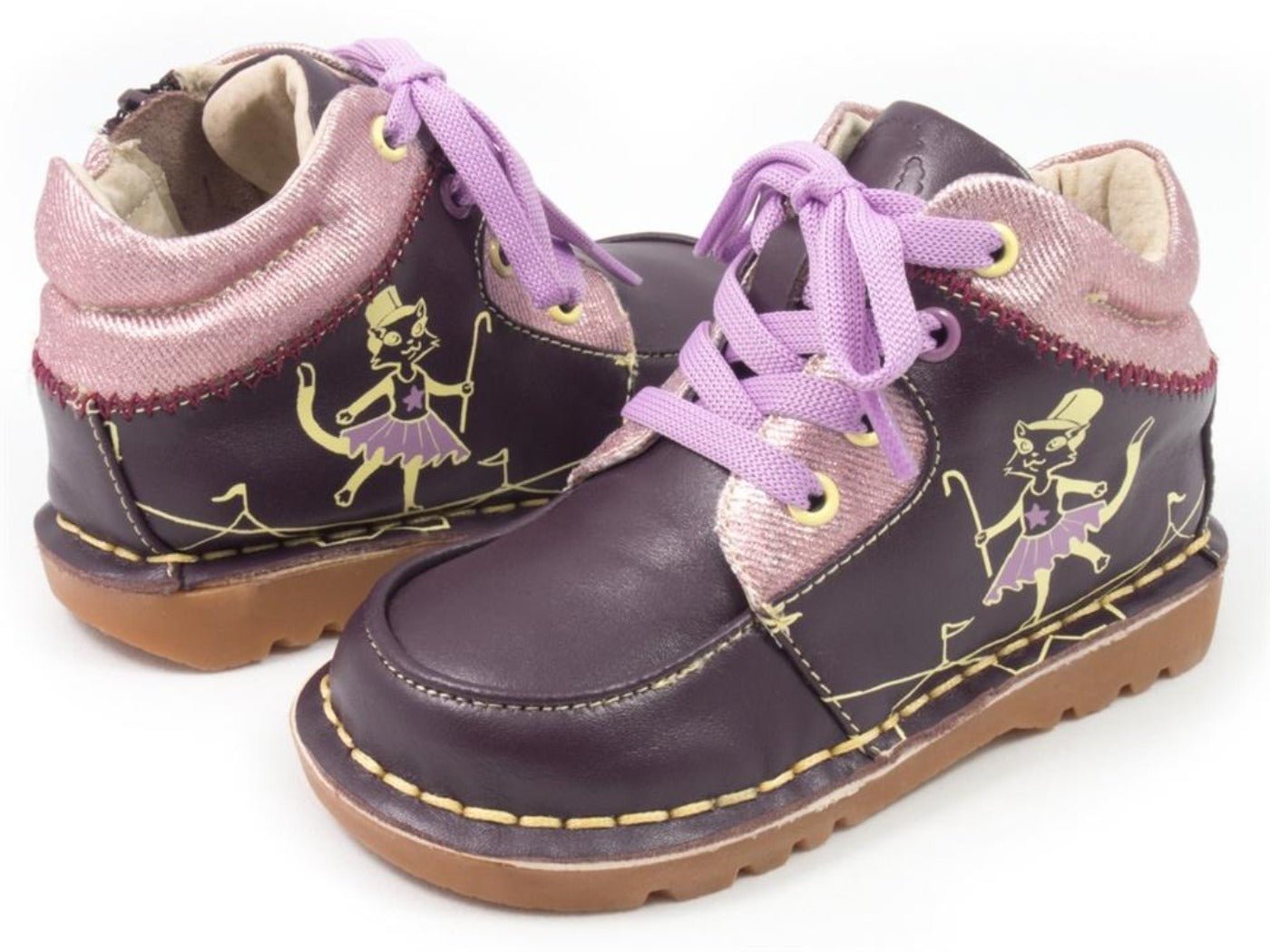 Livie & Luca Girls Kip Shoes in Dark Purple | HONEYPIEKIDS 