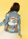 Lola and The Boys Girls Crystal Rain Denim Jacket | HONEYPIEKIDS.COM