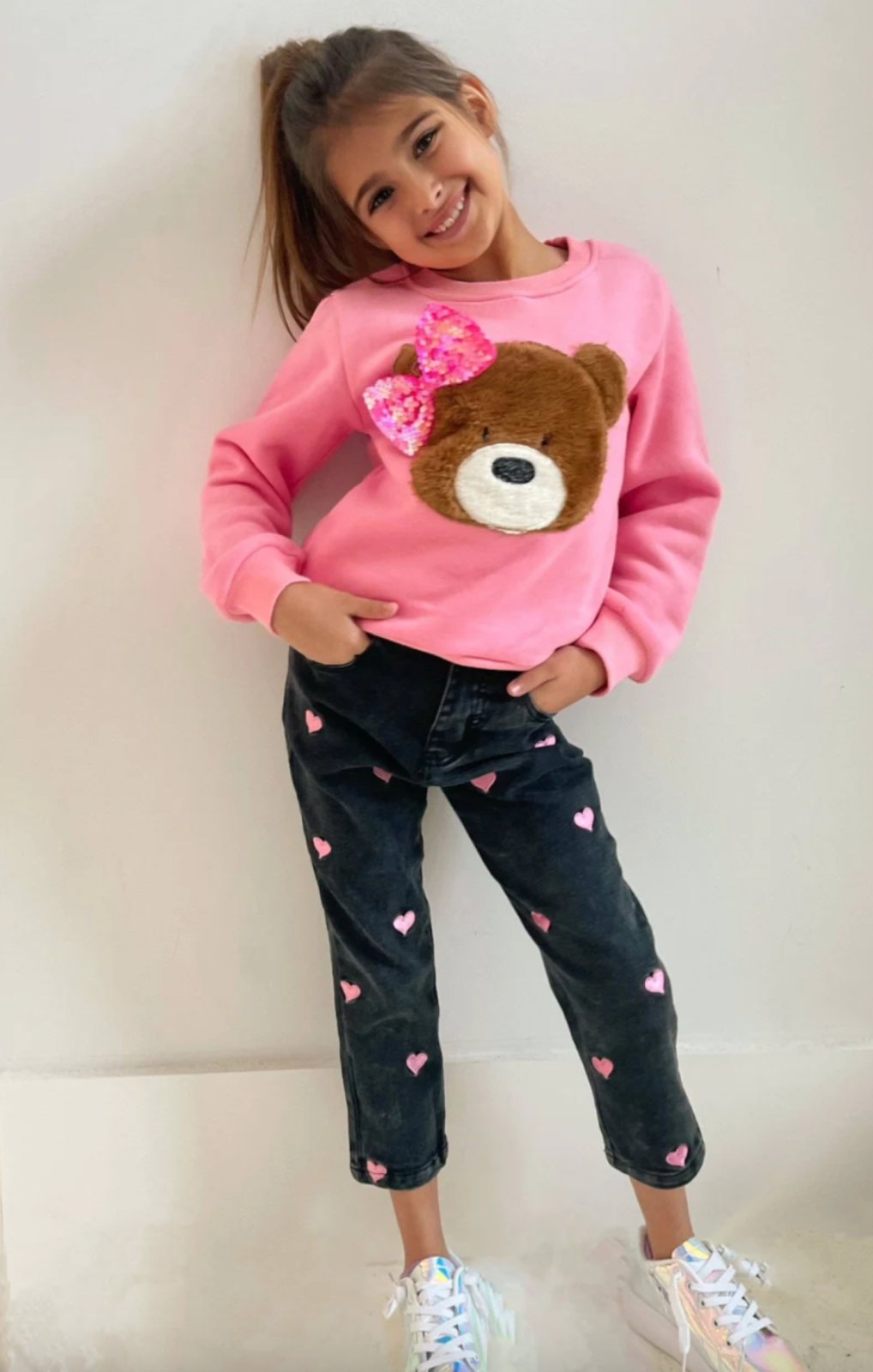Lola and The Boys Girls All Over Heart Jeans | HONEYPIEKIDS 