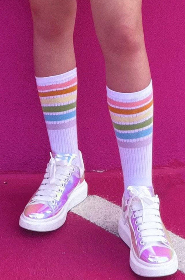 Lola and The Boys Girls Hologram Magic Lace Up Sneakers | HONEYPIEKIDS | Kids Boutique Clothing