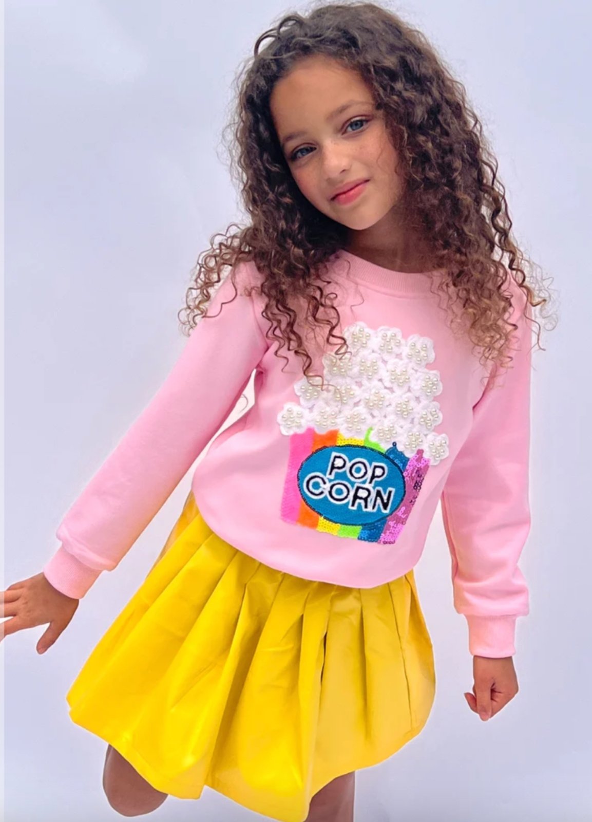 Miss Lola  Blue Kids Crewneck Sweater – MISS LOLA