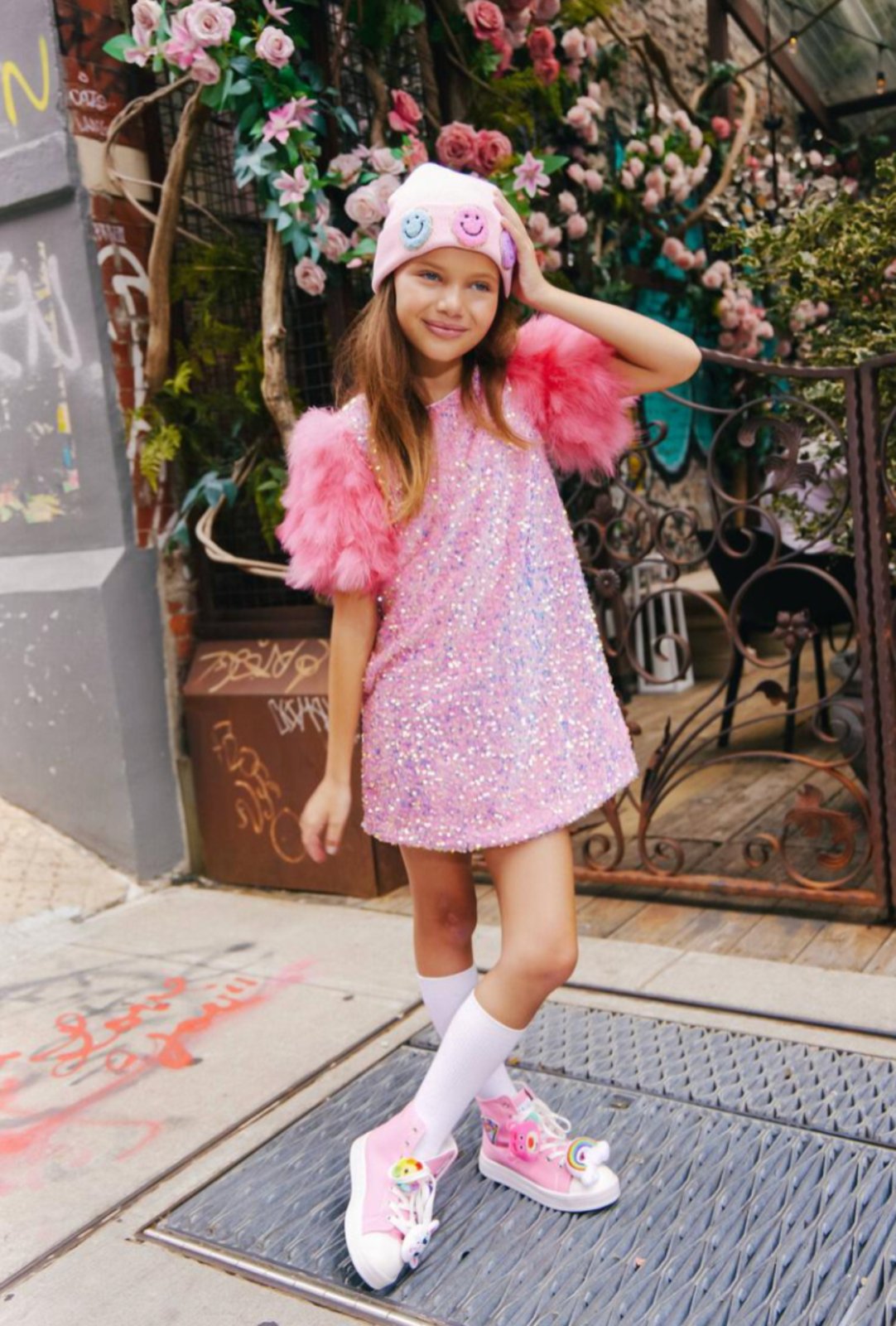 Lola + The Boys Feather Party Dress in Rose at Nordstrom, Size 2T Lola + The Boys Feather Party Dress in Rose at Nordstrom, Size 2T